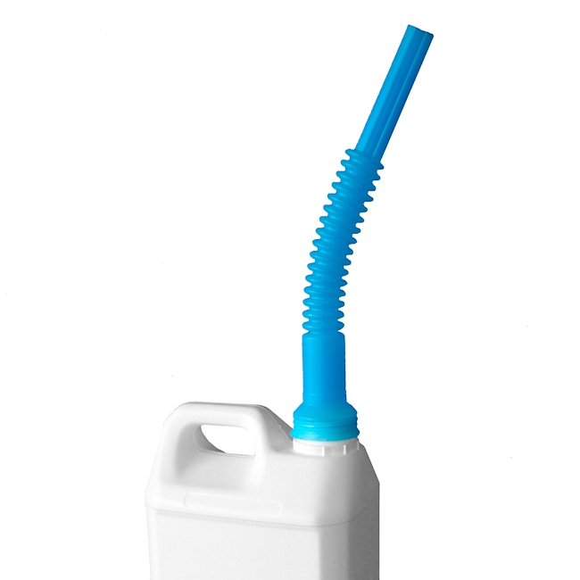 Pouring tube DIN42 PE-HD, blue